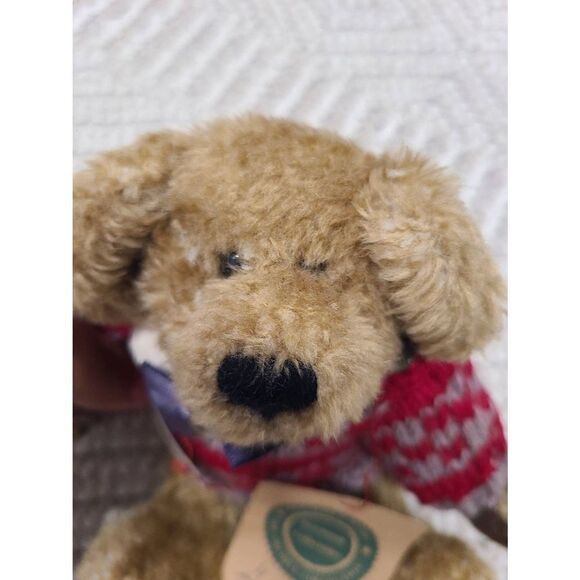 Boyds Archive Geraldo Plush Toy Bear Brown Big Ear‎ Red Sweater Original Tags - Picture 2 of 5